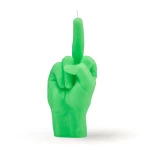 Ar rokām darināta svece F*ck You Neon Green 3