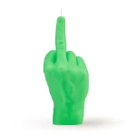 Ar rokām darināta svece F*ck You Neon Green