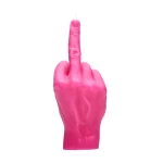 Ar rokām darināta svece F*ck You Pink