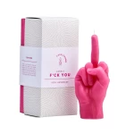 Ar rokām darināta svece F*ck You Pink 1