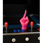 Ar rokām darināta svece F*ck You Pink 3