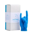 Roku darba svece You Rock Blue 3