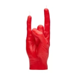 Roku darba svece You Rock Red 3