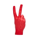 Ar rokām darināta svece Peace Red