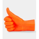 Ar rokām darināta svece Thumbs Up Neona Orange 2