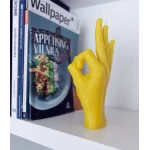 Roku darbs svece OK Yellow 1