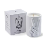 Aromātiskā sojas vaska svece CandleHand Jar Peace