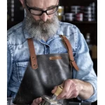 Ādas priekšauts Bovine Black BBQ2 SA390141 BL 1