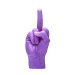 Ar rokām darināta svece F*ck You Purple 2