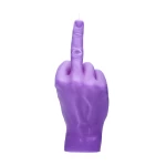 Ar rokām darināta svece F*ck You Purple