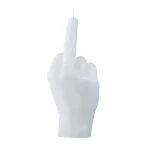 Ar rokām darināta svece F*ck You White
