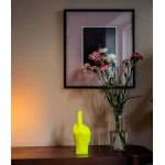 Ar rokām darināta svece F*ck You Neon Yellow 2