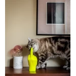 Ar rokām darināta svece F*ck You Neon Yellow 1