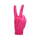 Roku darbs svece Peace Pink