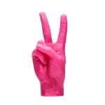 Roku darbs svece Peace Pink 2