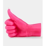 Ar rokām darināta svece Thumbs Up Pink 3