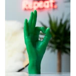 Roku darbs svece OK Green 1