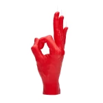 Ar rokām darināta svece OK Ed