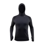 vyriška termo palaidinė juodos spalvos su kapišonu 1