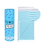 melsvas paplūdimio rankšluostis