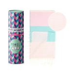 rausvas melsvas papludimio ranksluostis su kutais