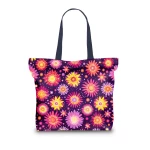 pirkinių krepšys moterims su gėlėmis 2