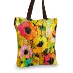 Moteriškas krepšys su gėlių raštu