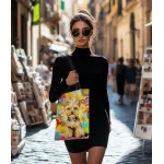 Stilingas pirkinių krepšys su spauda 1