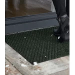 lauko durų kilimėlis tamsiai žalias 1