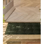 Rug Was & Dry DUNE Waves Midnight Green