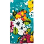 gėlėtas paplūdimio rankšluostis