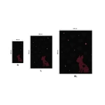 rožinis prancūzų buldogas ant rankšluosčio 1