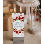 rankų darbo kalėdinė žvakė 1