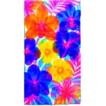 gėlėtas paplūdimio rankšluostis