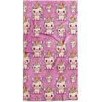 rožinis rankšluostis vienaragiai