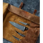 stilingas 5 peilių dėklas rudos spalvos 1