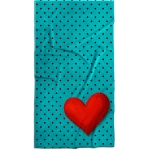 paplūdimio rankšluostis širdelė