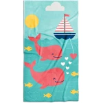 vaikiškas rankšluostis su piešiniu jūros tematika