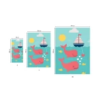 rankšluosčiai vaikiški išmatavimai su jūros piešiniais 1