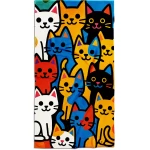 vaikiškas rankšluostis katinėliai