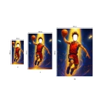 Rankšluostis su jūsų veidu, Basketball player 1