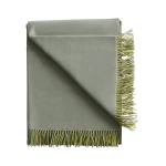 žalsvas merino vilnos pledas