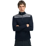 mėlynas vilnonis megztinis vyrams 1