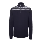 mėlynas megztinis vyrams aukštu kaklu