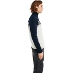 tamsiai mėlynas merino megztinis vyrams 2