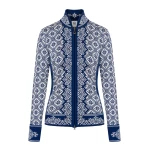 megztinis moterims merino vilna mėlynas