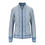 šviesiai mėlynas megztinis moterims