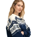 mėlynas vilnonis megztinis moterims 2