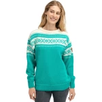 vilnonis megztinis moterims žalsvas 1