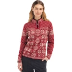 raudonas megztinis moterims merino vilna